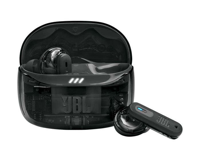Tune Beam 2 Ghost Edition In-Ear Bluetooth Kopfhörer kabellos 12 h Laufzeit IP54  (Schwarz) 