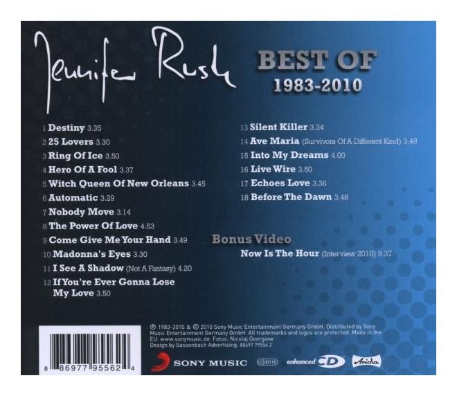Jennifer Rush - Best Of 1983-2010 