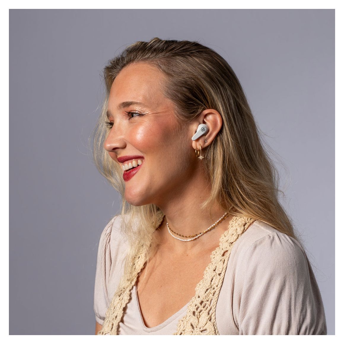 Go Pods ANC In-Ear Bluetooth Kopfhörer Kabellos TWS 26 h Laufzeit IP55 USB Typ-C  (Grau) 