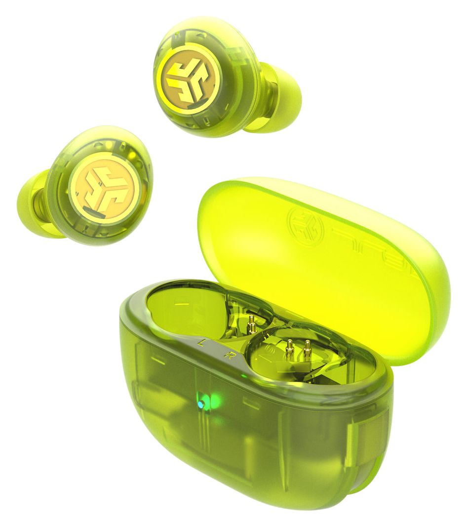 Go Pop ANC In-Ear Bluetooth Kopfhörer Kabellos TWS 7 h Laufzeit IP55 (Türkis, Transparent) 