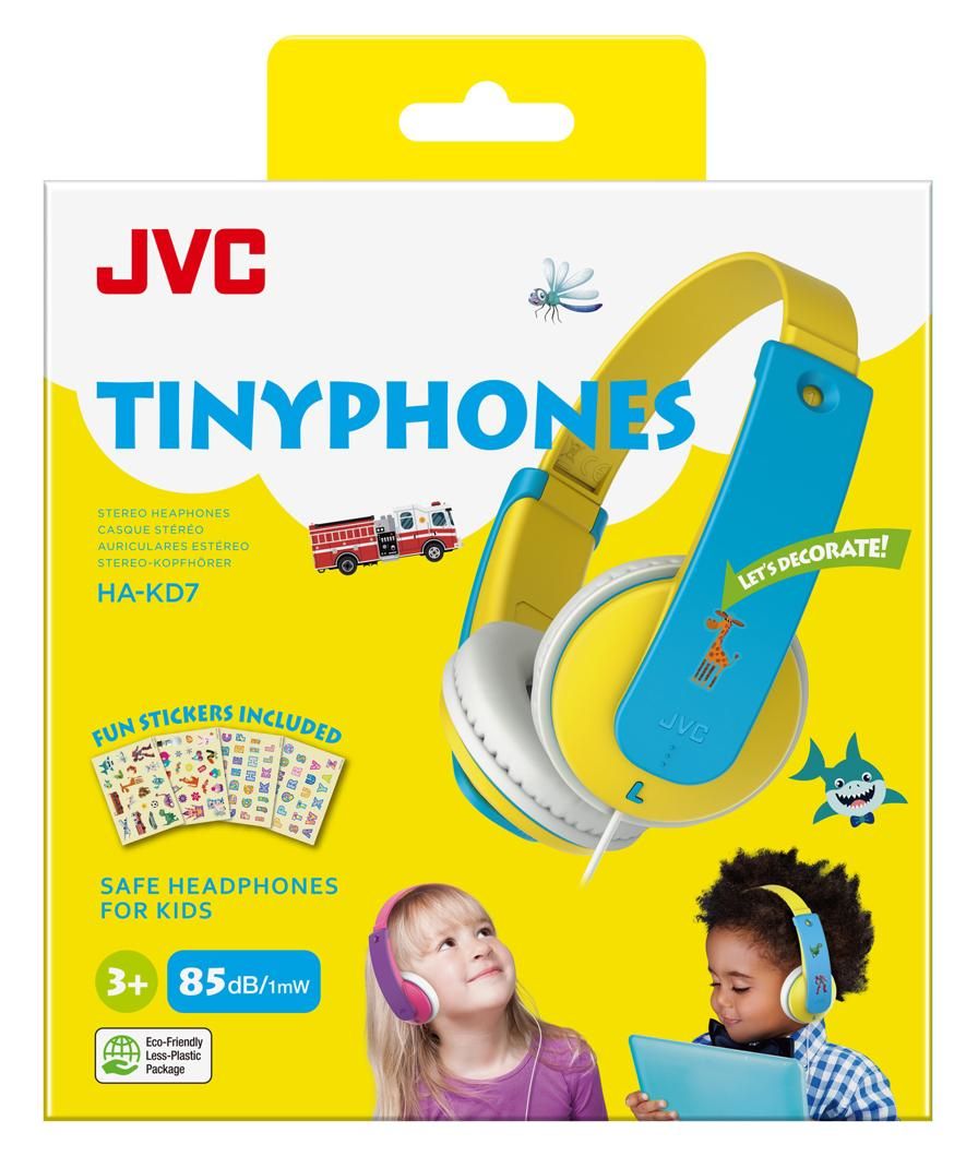 HA-KD7-Y Over Ear Kopfhörer Kabelgebunden  (Blau, Gelb) 