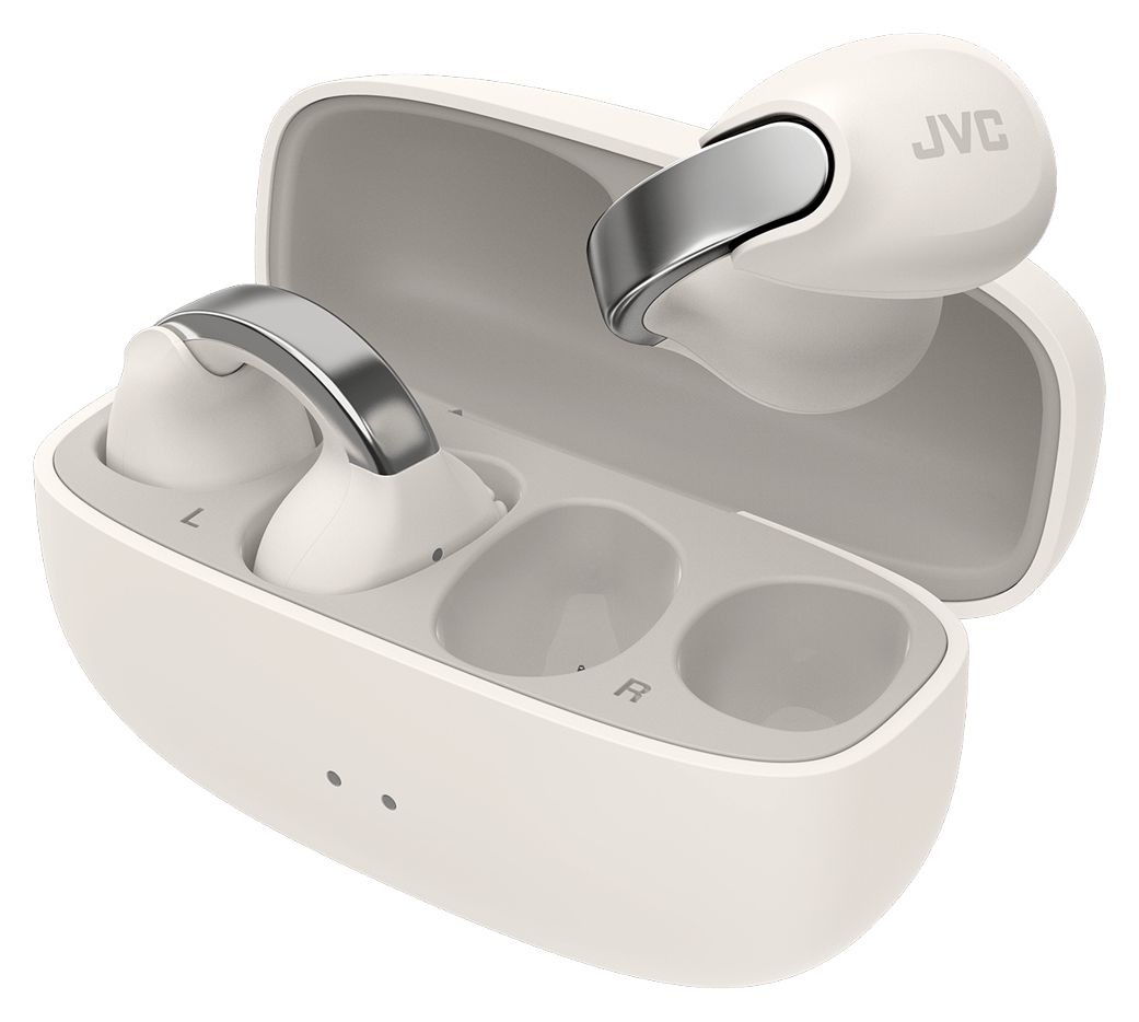HA-NP1T In-Ear Bluetooth Kopfhörer Kabellos TWS IPX4 USB Typ-C  (Silber, Weiß) 