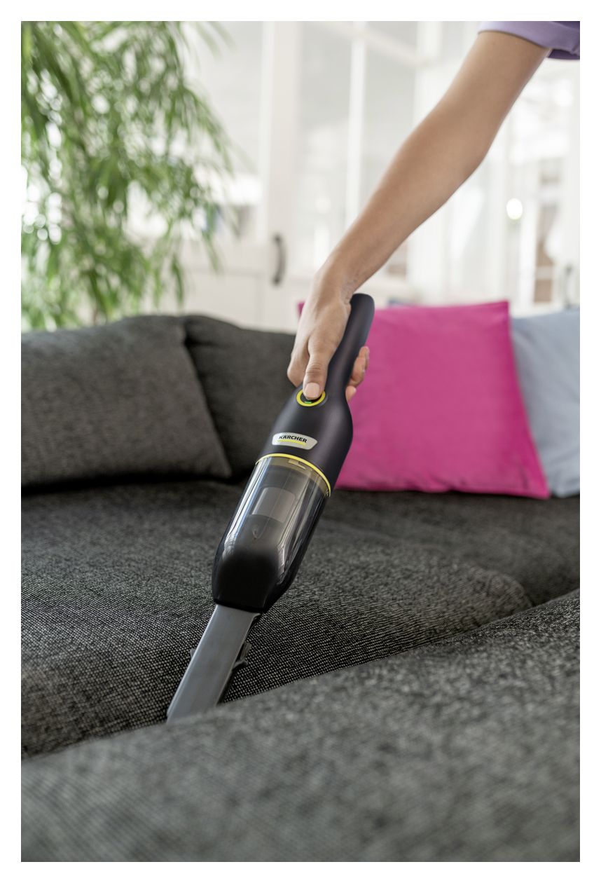 CVH3 Handstaubsauger Beutellos bis 20 min Laufzeit 7,2 V HEPA  (Schwarz, Gelb) 