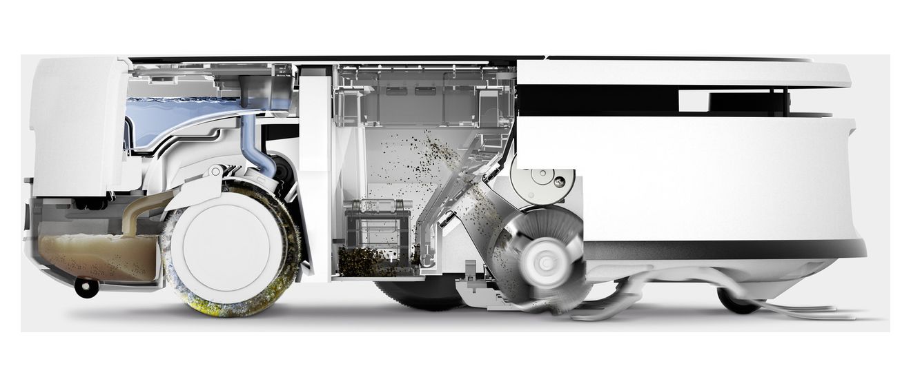 RVF 7 Comfort Saugroboter nass/trocken 150 min Akku 13000 Pascal Leistung  (Weiß) 