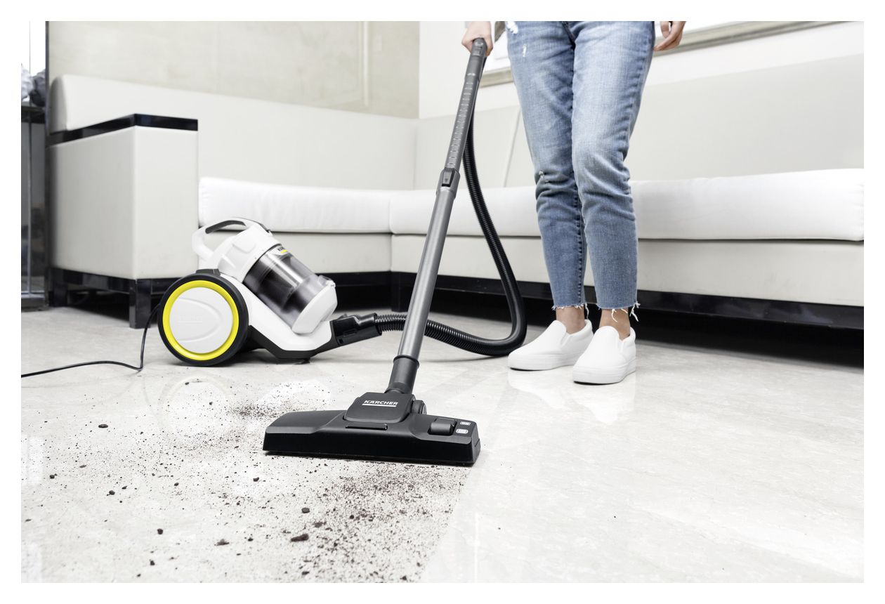 VC3 Bodenstaubsauger Beutellos 700 W HEPA (Schwarz, Weiß, Gelb) 