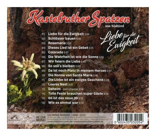 Kastelruther Spatzen - Liebe für die Ewigkeit 