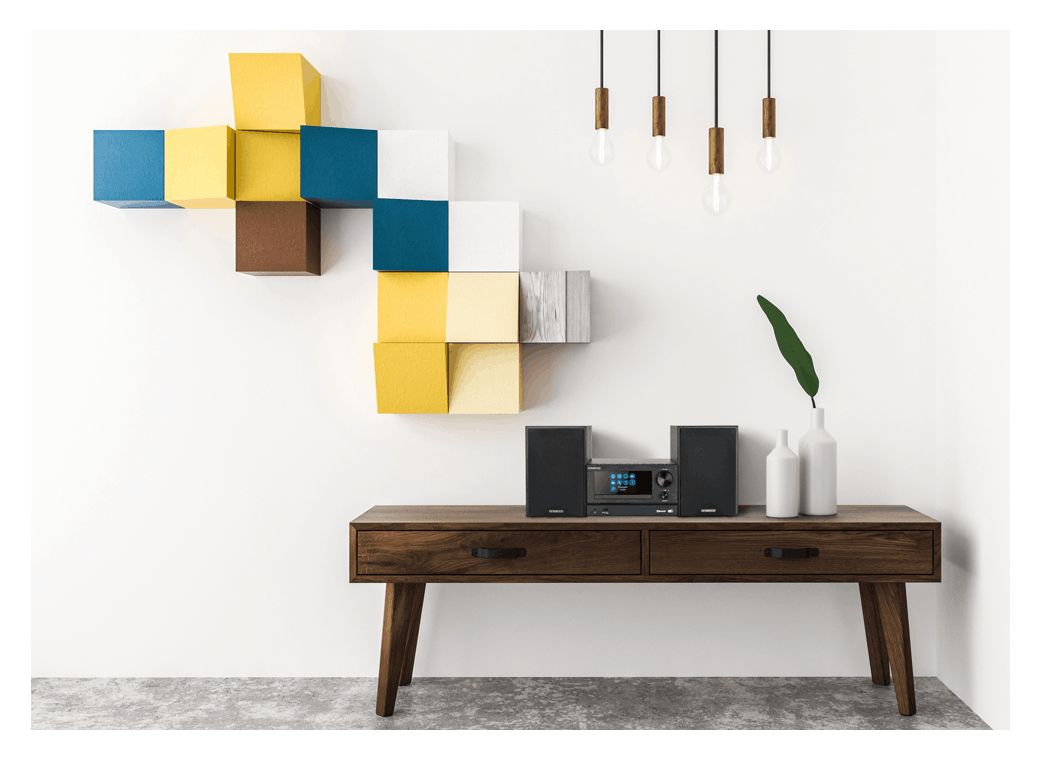 M-7000S-B Home-Audio-Minisystem DAB+, FM 30 W Bluetooth  (Schwarz) 