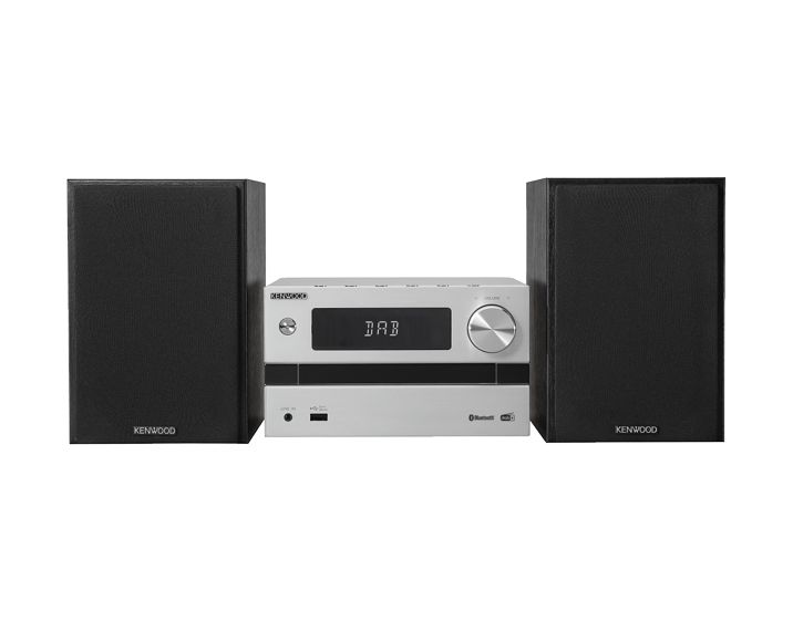 M-720DAB Heim-Audio-Mikrosystem DAB, DAB+, FM 25 W Bluetooth  (Schwarz, Silber) 