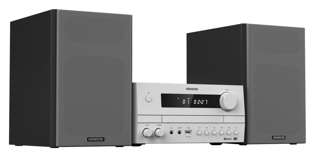 M-822DAB Heim-Audio-Mikrosystem DAB, DAB+, FM 50 W Bluetooth  (Schwarz, Weiß) 
