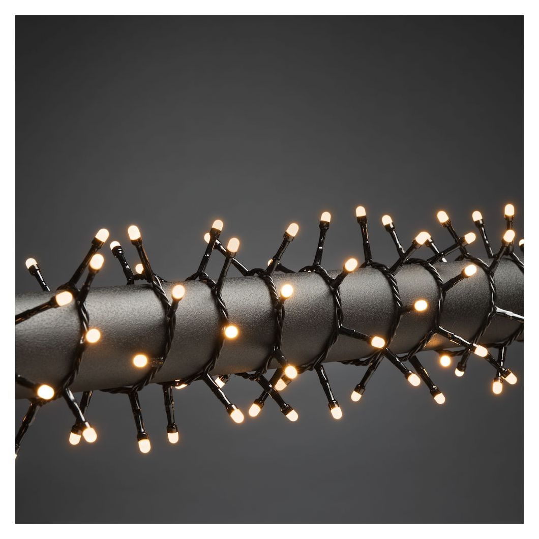 3875-830 Büschellichterkette Cluster 200 LED 2100 K Bernstein DC 