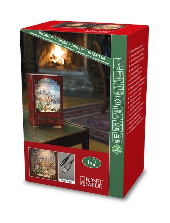 4272-550	Wasser Laterne Red Book LED Warmweiß (3000K) Warmweiß Batterie/Akku 