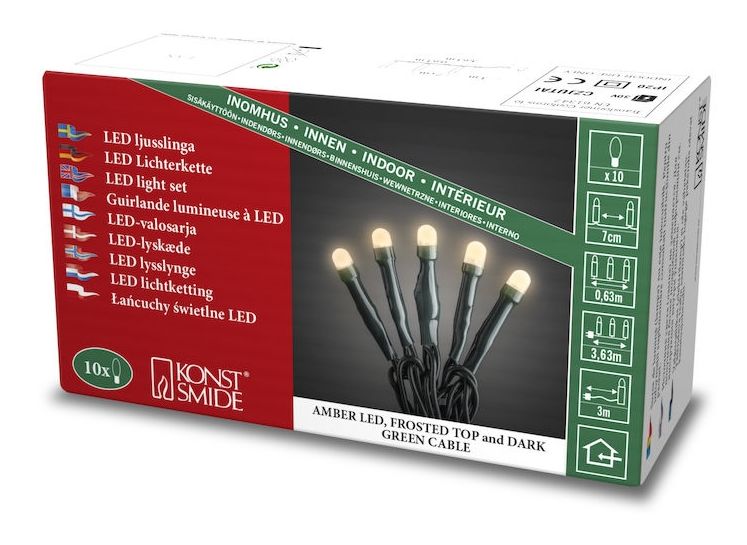 6344-820 Micro LED Lichterkette LED 3630 mm Ultra-Warmweiß(2200K) Batterie/Akku 