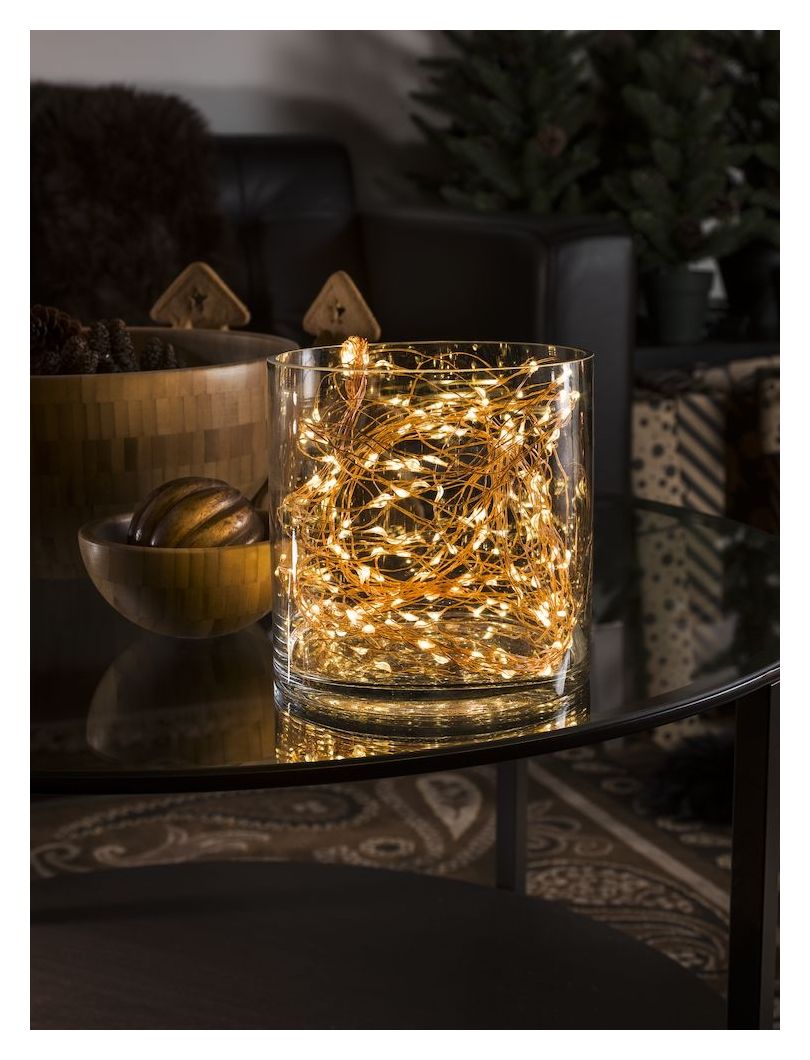 LED Tropfenlametta 10 Straenge 