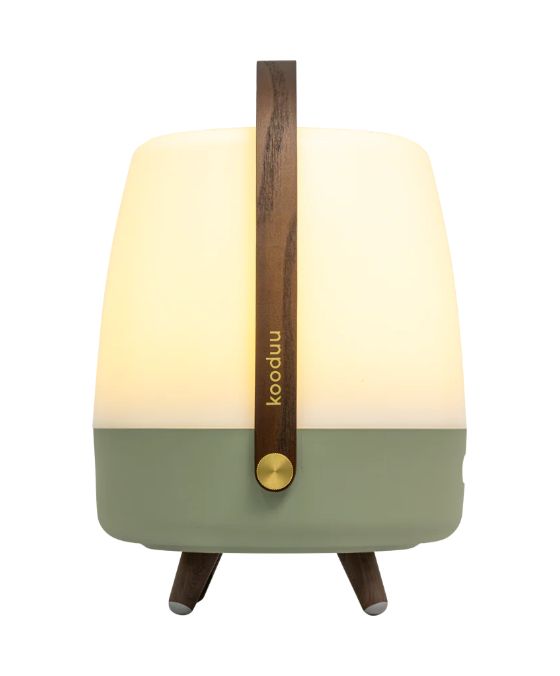 Lite-up Play 2.0 10 W Bluetooth Lautsprecher Laufzeit bis 11 h  (Grün, Weiß, Holz) 