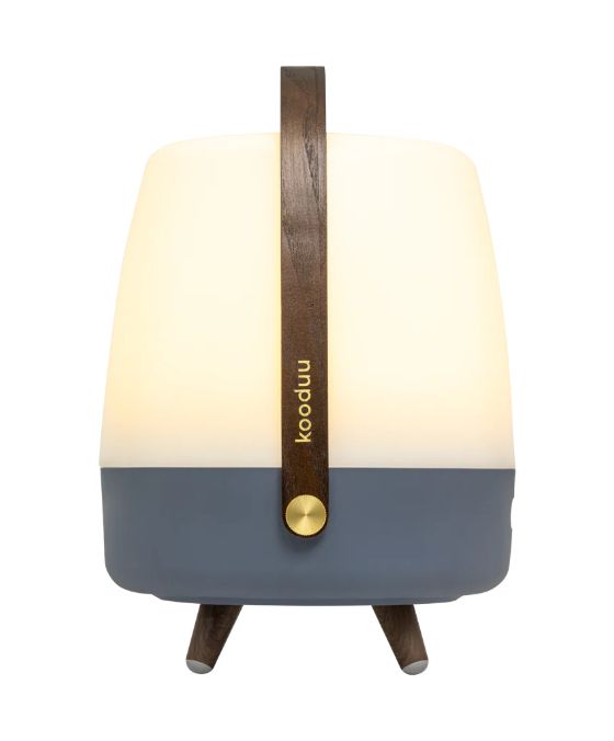 Lite-up Play 2.0 10 W Bluetooth Lautsprecher Laufzeit bis 11 h  (Blau, Weiß, Holz) 