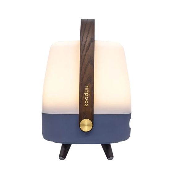 Lite-up Play Mini 8 W Bluetooth Lautsprecher Laufzeit bis 11 h  (Blau, Weiß, Holz) 