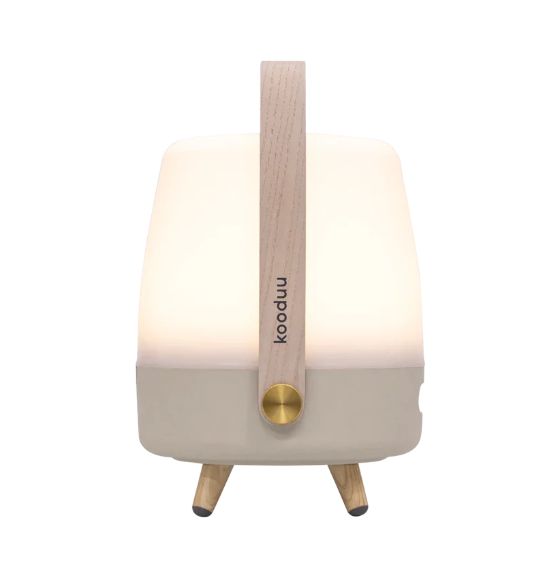 Lite-up Play Mini 8 W Bluetooth Lautsprecher Laufzeit bis 11 h  (Sand, Weiß, Holz) 