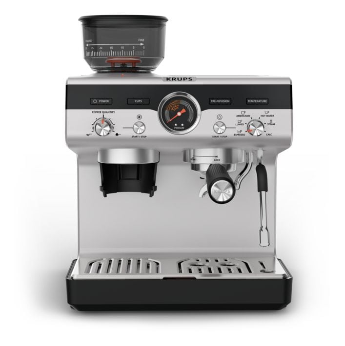 XP804T Siebträger Kaffeemaschine  (Schwarz, Edelstahl) 