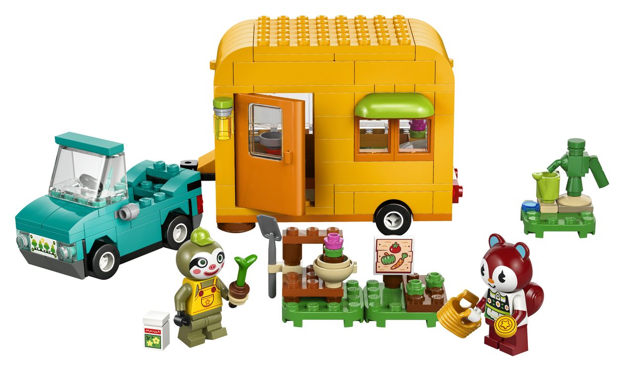 Animal Crossing Gerds Wohnwagen und Gärtnerei Bauset 263 Teile  (Mehrfarbig) 