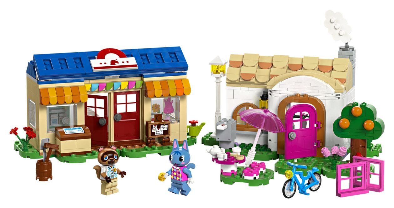 Animal Crossing Nooks Laden und Sophies Haus Bauset 535 Teile  (Mehrfarbig) 