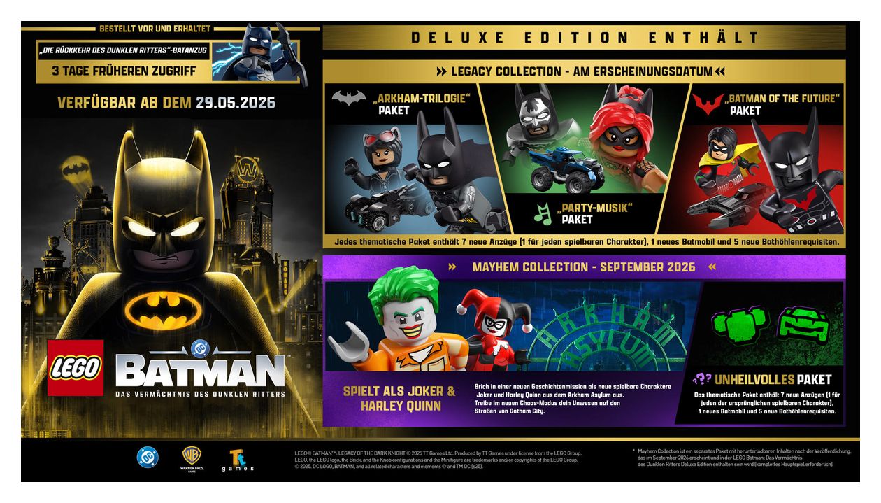LEGO Batman: Das Vermächtnis des Dunklen Ritters Deluxe Edition (Nintendo Switch 2) 