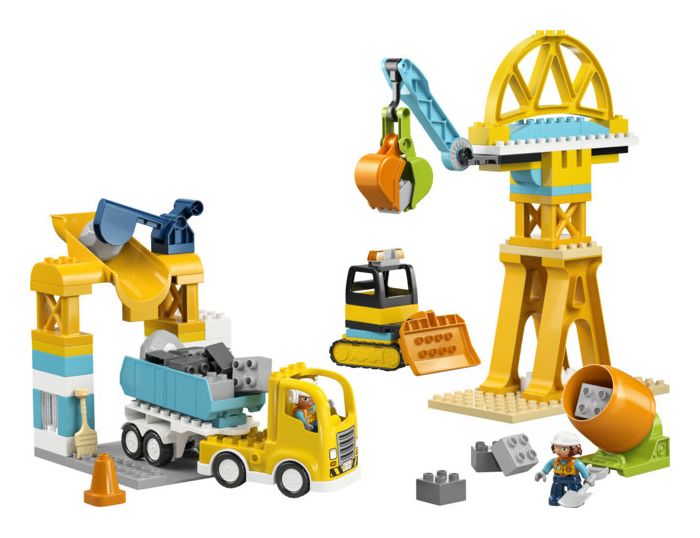 Baustelle mit Baufahrzeugen – 3-in-1-Set 