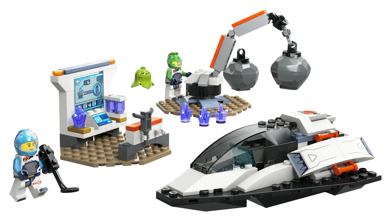 Bergung eines Asteroiden im Weltall 