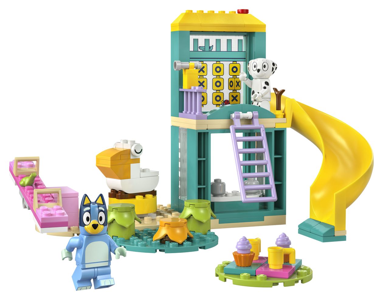 Bluey und Chloe auf dem Spielplatz 