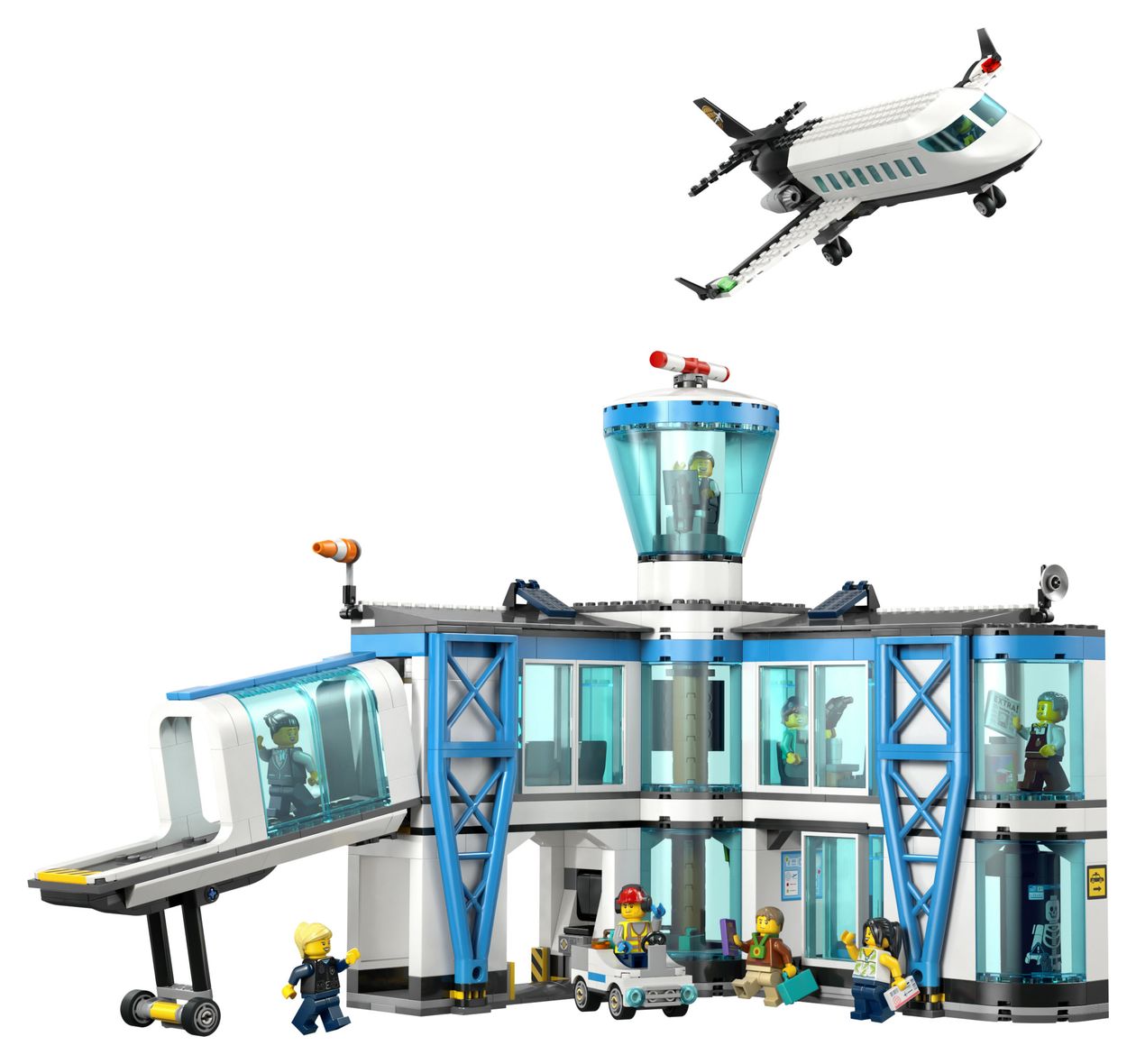 Flughafen mit Flugzeug 