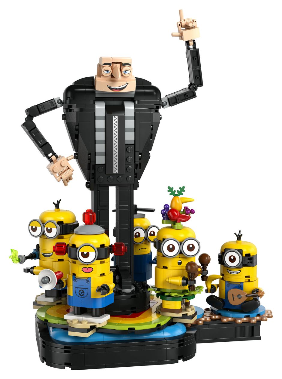 Gru und die Minions aus LEGO® Steinen 
