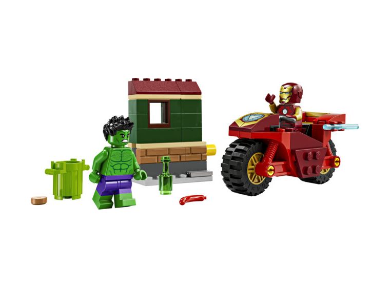 Iron Man mit Bike und der Hulk 