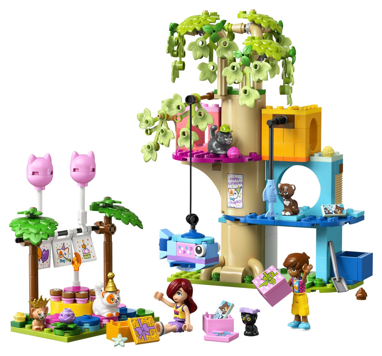 Katzengeburtstagsparty & Baumhaus 