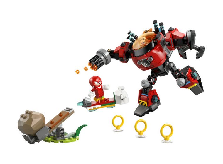 Knuckles vs. Dr. Eggmans Egg Crusher Mech 