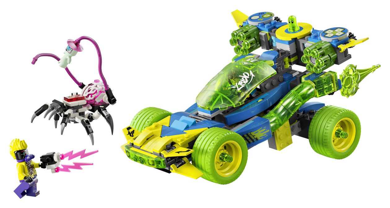 Mateo mit dem Z-Blob Action-Rennwagen 