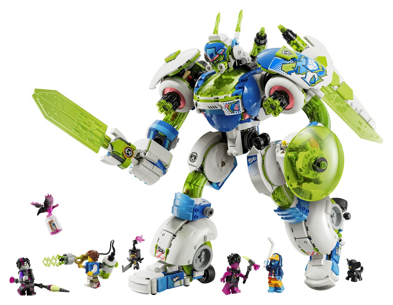 Mateo und Z-Blob der Ritter-Mech 