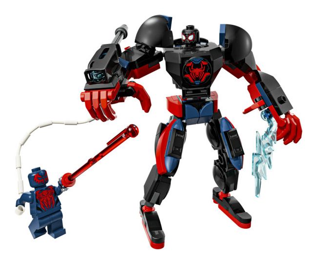 Miles Morales Mech vs. Spider-Man 2099 