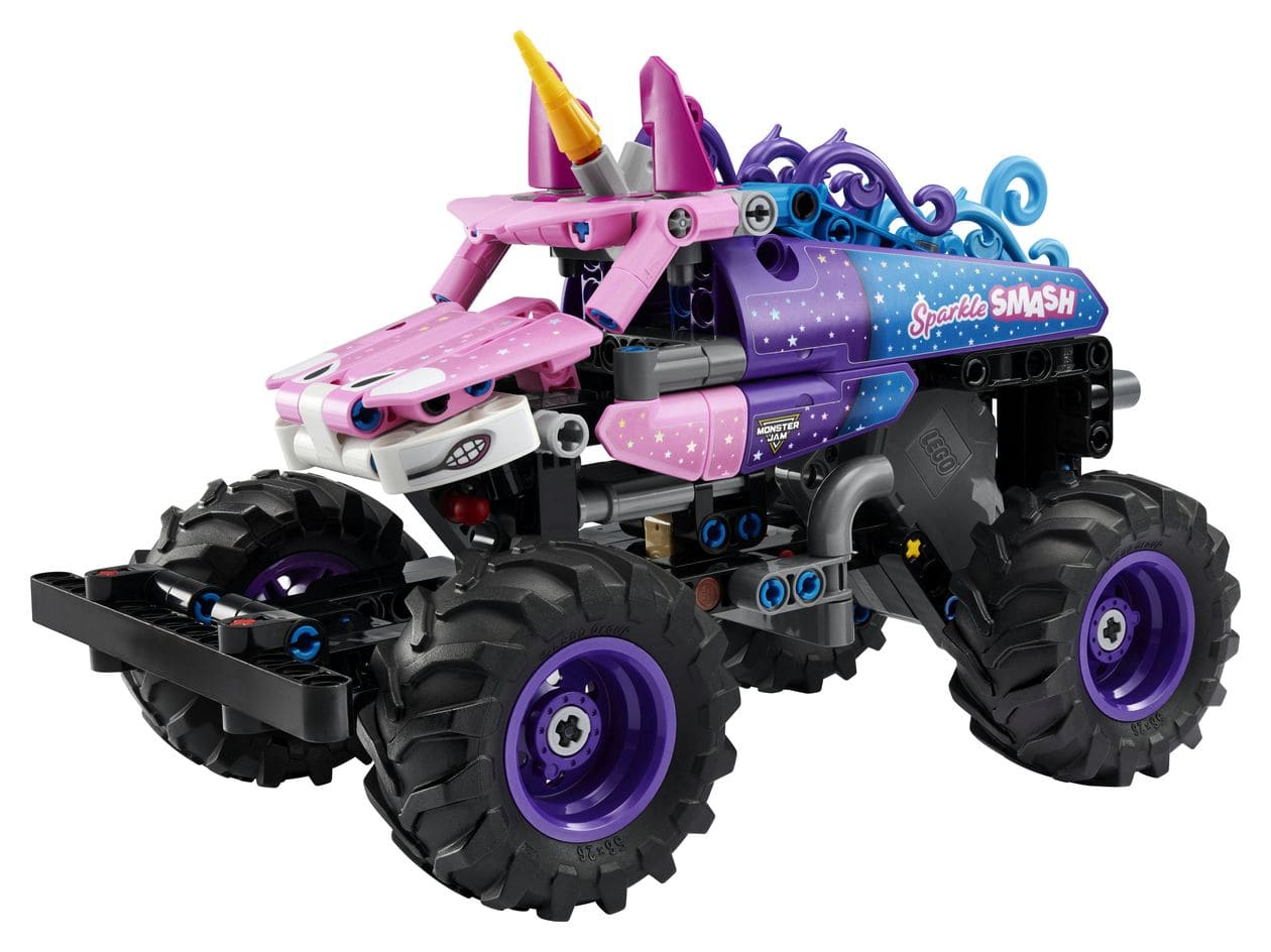 Monster JamTM Sparkle SmashTM mit Rückziehmotor 