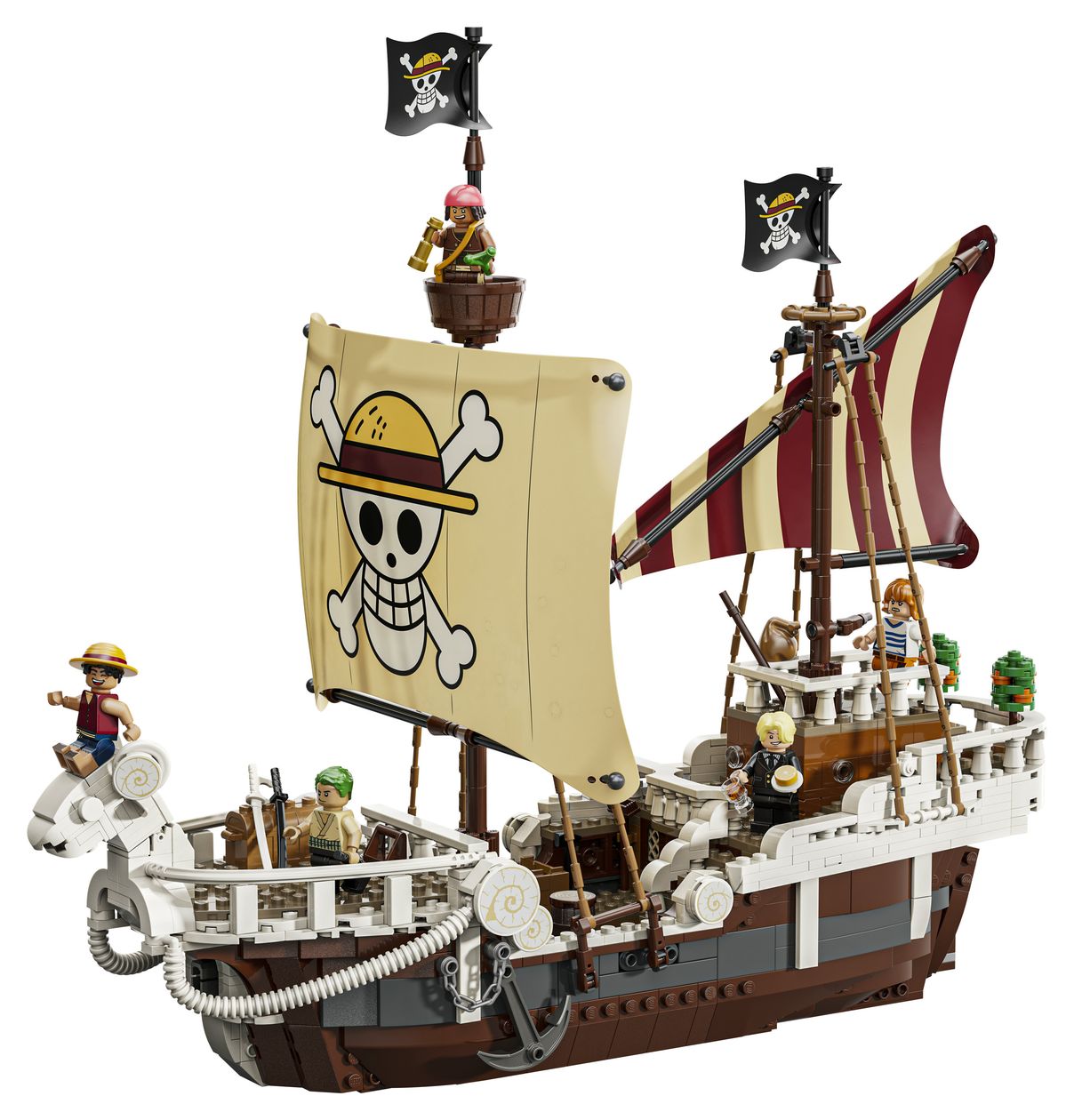 ONE PIECE Das Piratenschiff Flying Lamb Bauset 1376 Teile  (Mehrfarbig) 