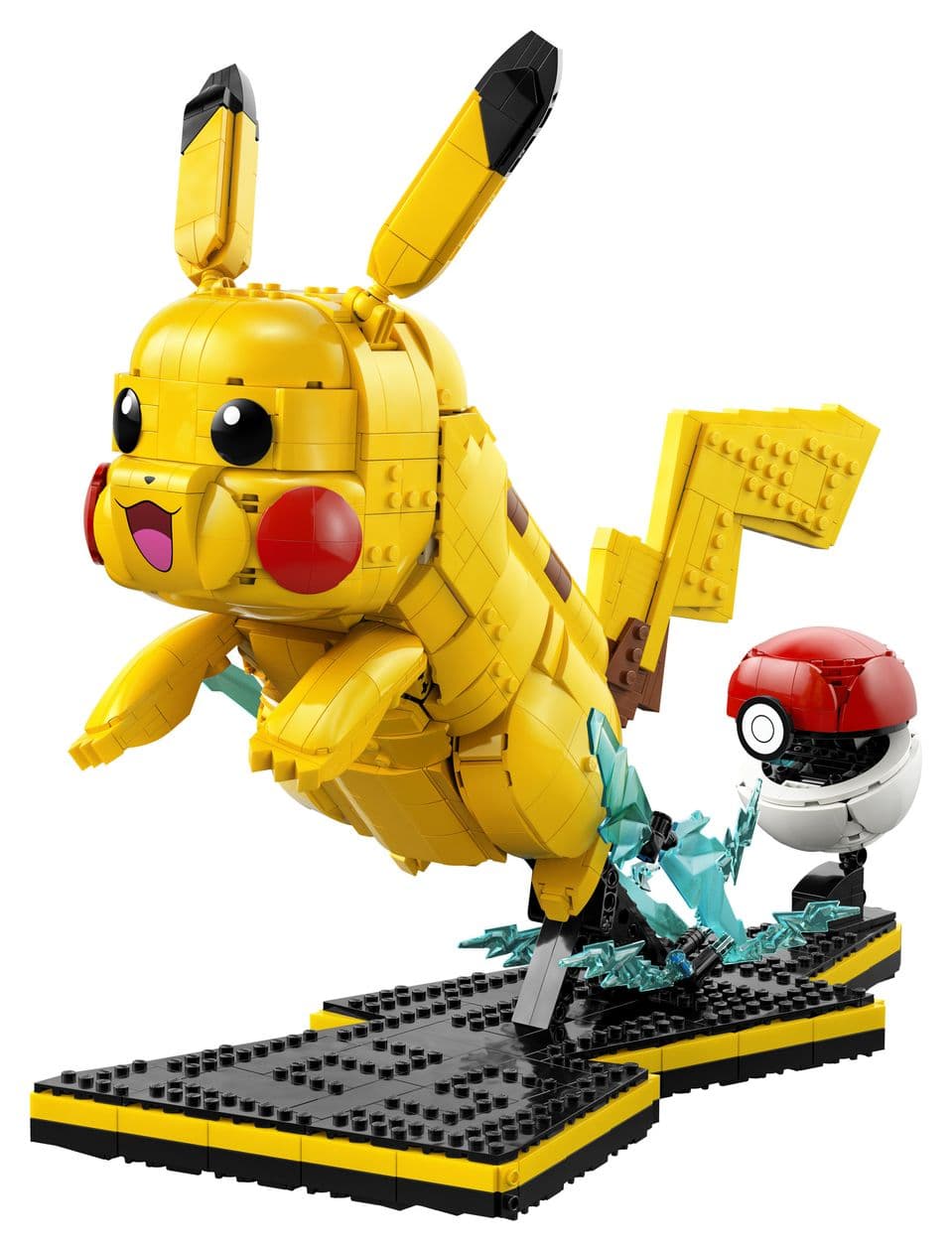 Pokemon Pikachu und Pokeball Bauset 2050 Teile  (Mehrfarbig) 