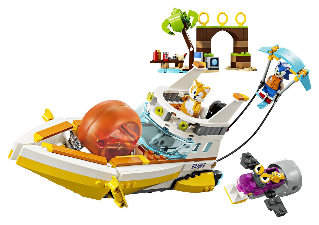 Sonic the Hedgehog Tails Abenteuerboot Bauset 393 Teile  (Mehrfarbig) 