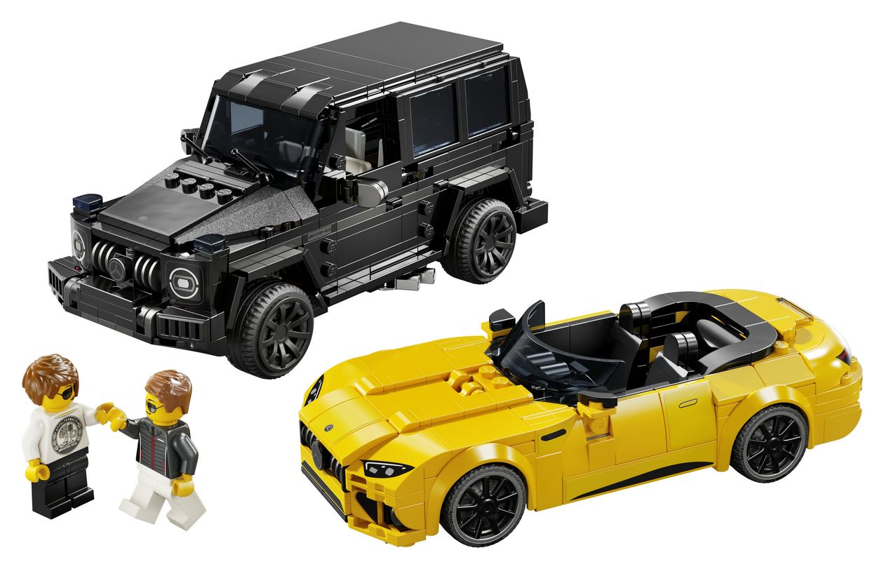 Speed Champions Mercedes-AMG G 63 und SL 63 Bauset 808 Teile  (Mehrfarbig) 