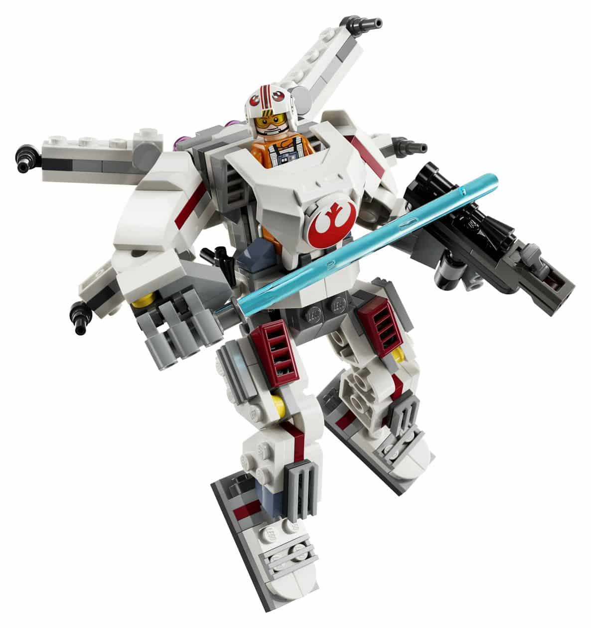 Star Wars Luke Skywalkers X-Wing Mech Bauset 195 Teile  (Mehrfarbig) 