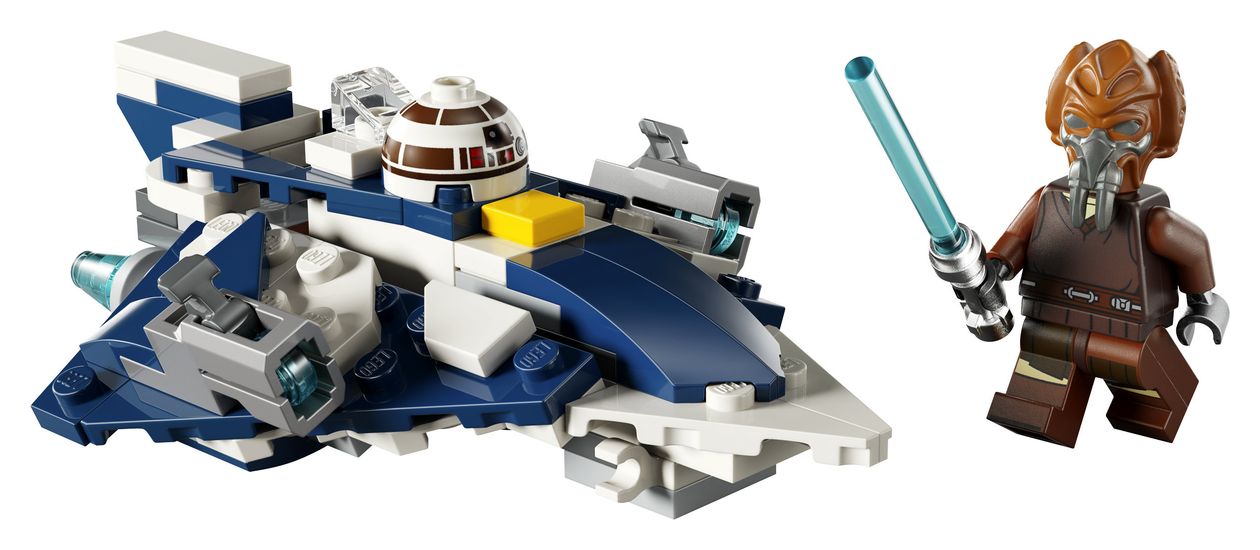 Star Wars Plo Koons Jedi Starfighter Microfighter Bauset 89 Teile  (Mehrfarbig) 