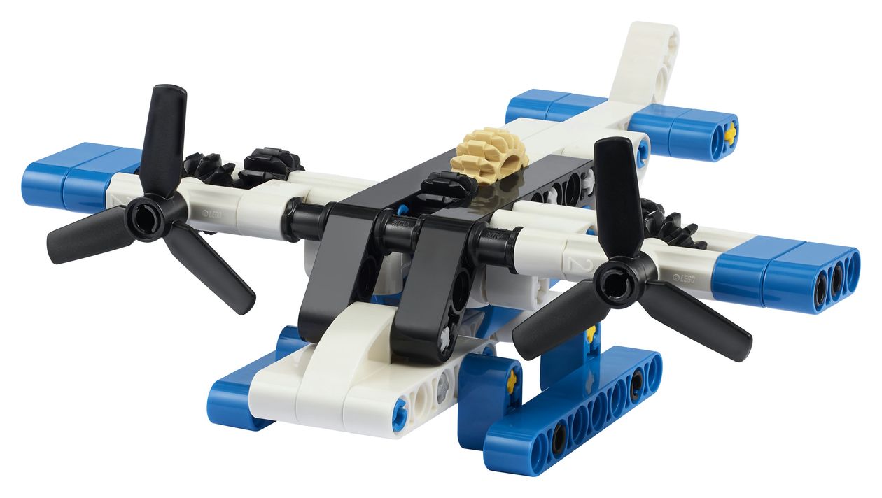 Weißes Wasserflugzeug 
