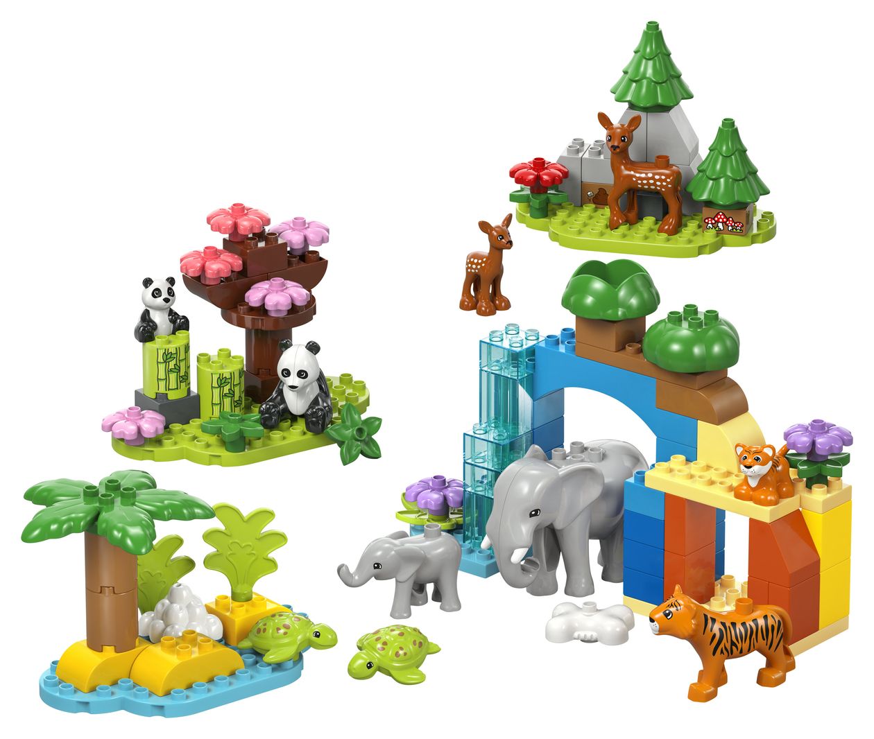 Wildtier-Familien 3-in-1-Set 