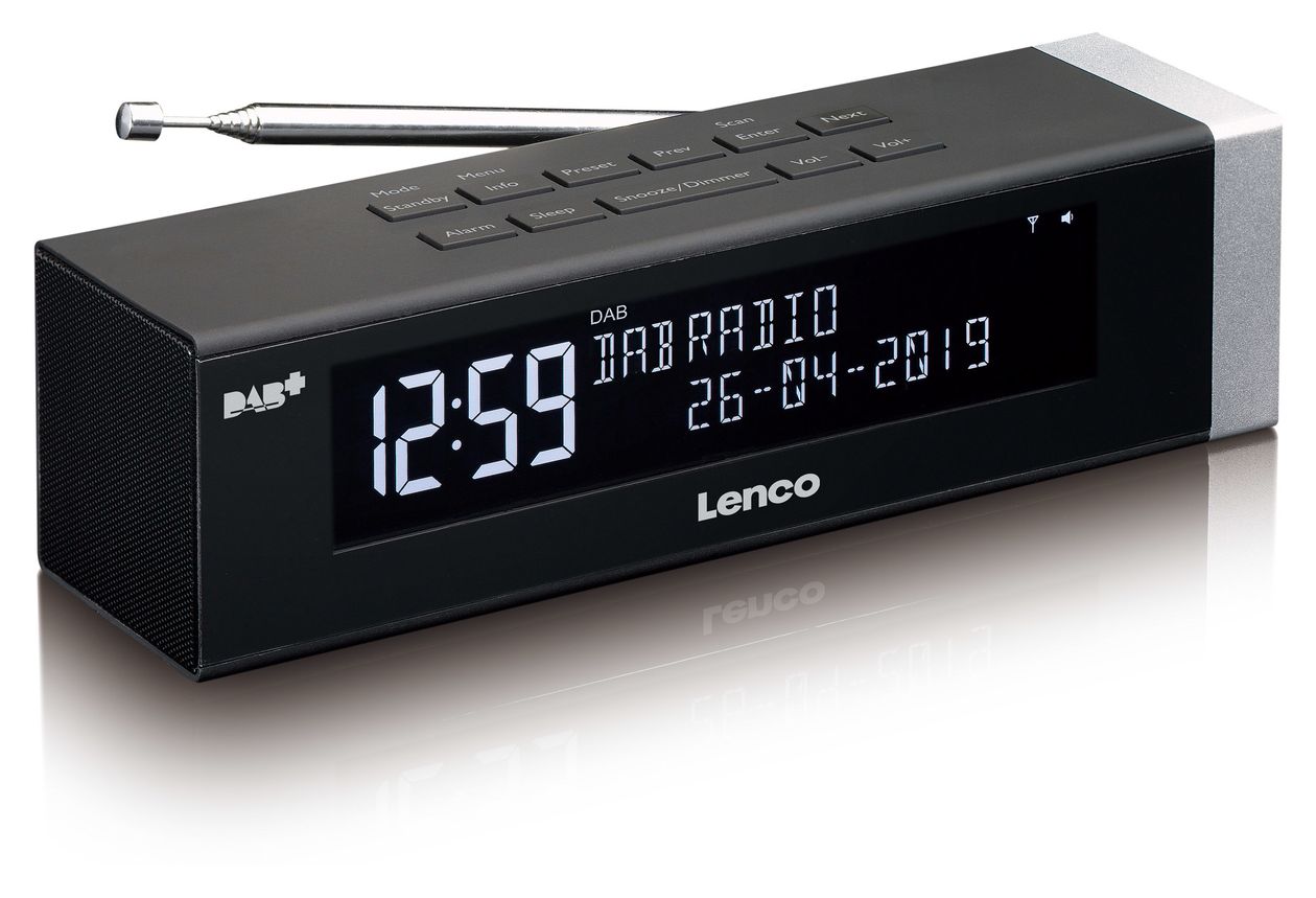 CR-630 DAB+, FM Radio Uhr  (Schwarz) 