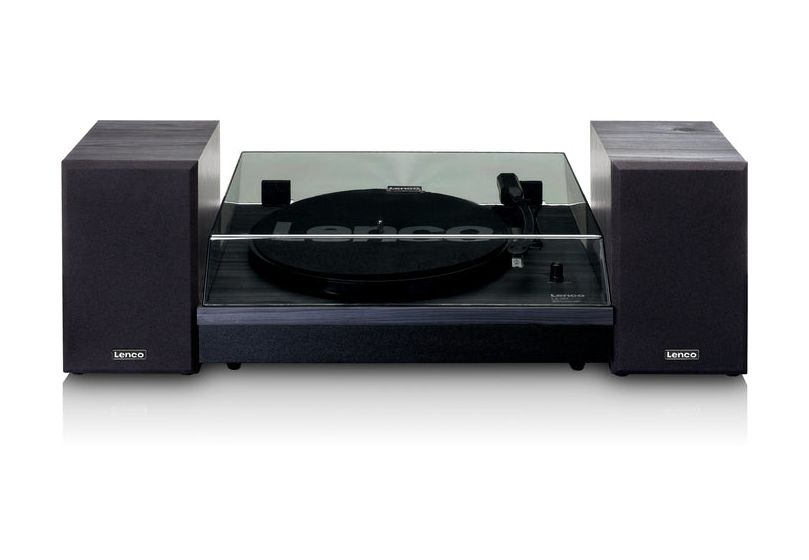 LS-301 Audio-Plattenspieler mit Riemenantrieb  (Schwarz) 