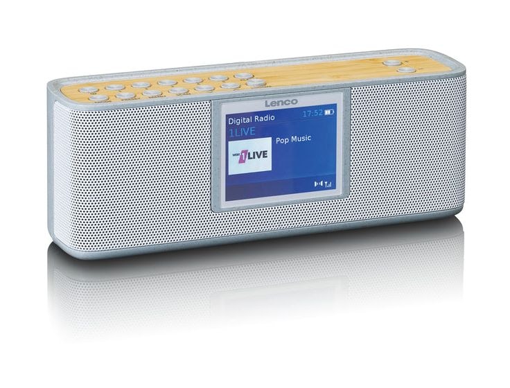 PDR-046 Bluetooth DAB, DAB+, FM Radio Persönlich  (Braun, Weiß) 