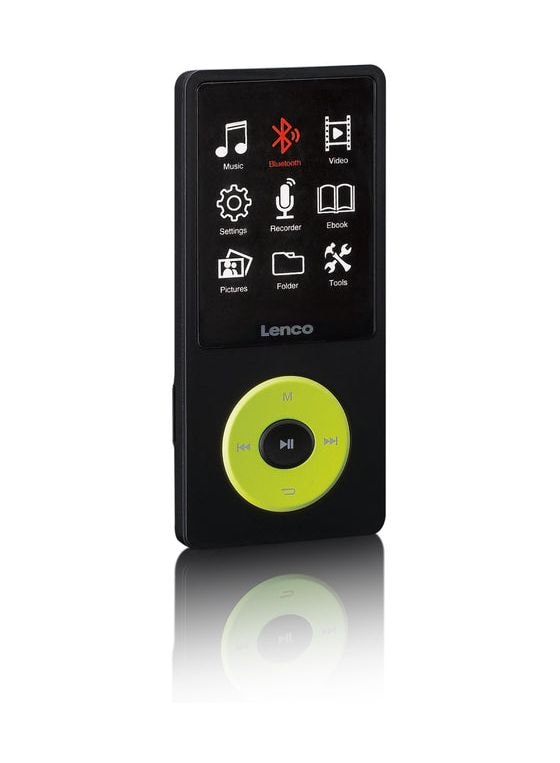 Xemio-860 MP3 Spieler 8 GB  (Schwarz, Limette) 