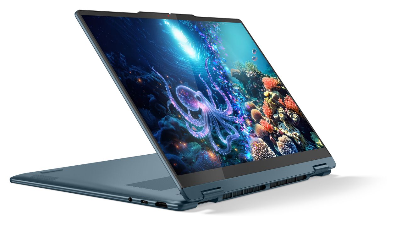 Yoga 7 2-in-1 14AKP10 WUXGA Notebook 35,6 cm (14 Zoll) Touchscreen 16 GB RAM 512 GB SSD Windows 11 Home AMD Ryzen 5  (Türkis) 